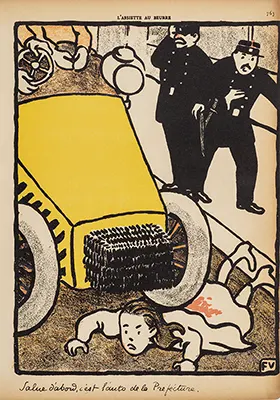 『ラシエット・オ・ブール』第48号、1902年（絵：フェリックス・ヴァロットン）